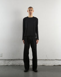 3D TWISTED WIDE LEG JEANS