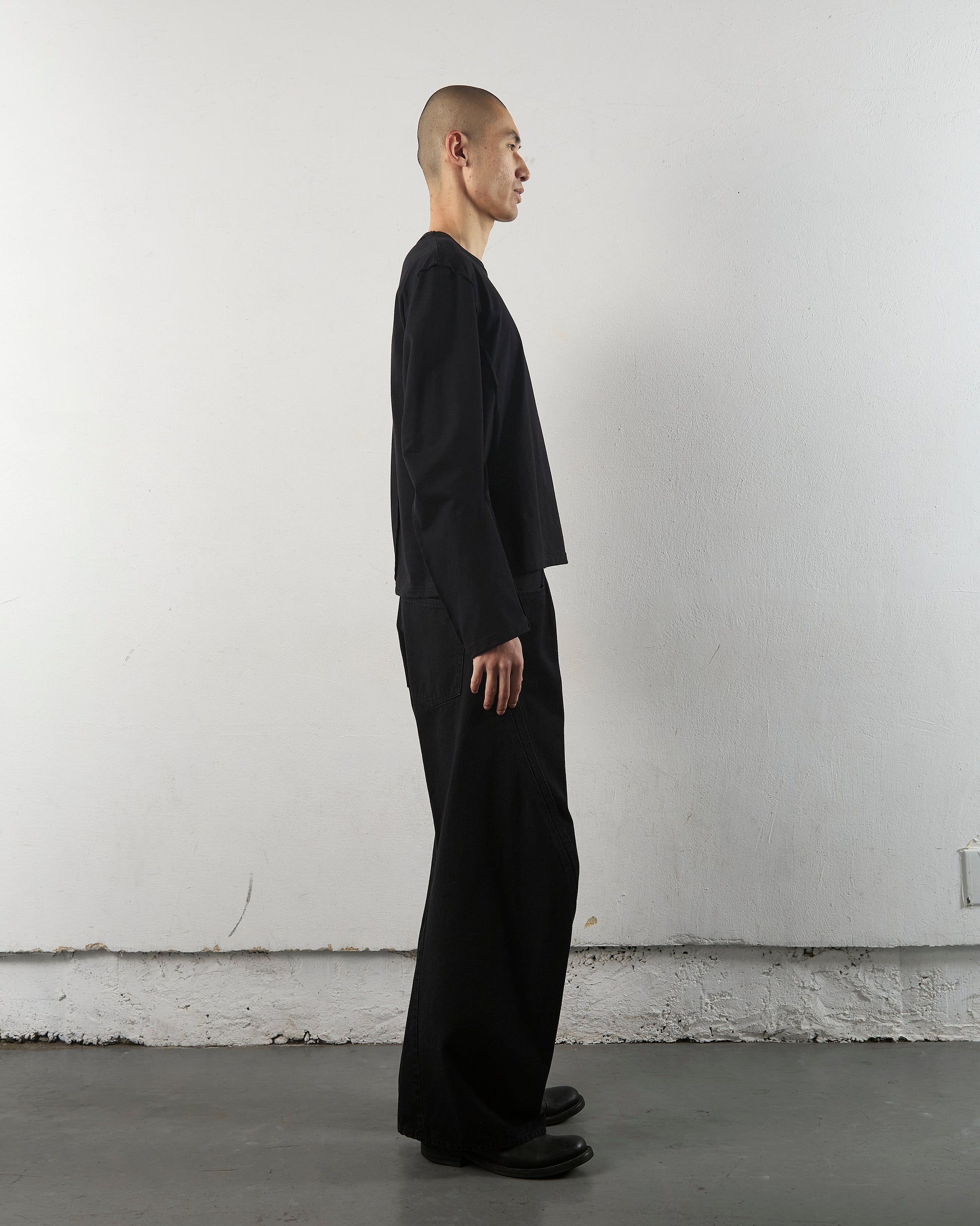 3D TWISTED WIDE LEG JEANS