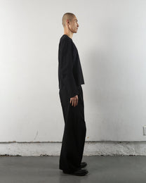 3D TWISTED WIDE LEG JEANS