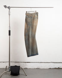 3D TWISTED WIDE LEG JEANS