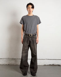 3D TWISTED WIDE LEG JEANS