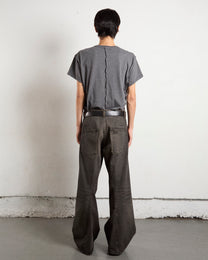3D TWISTED WIDE LEG JEANS