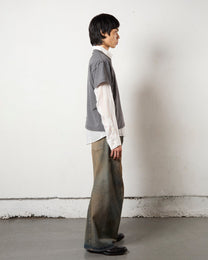 3D TWISTED WIDE LEG JEANS