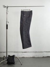 3D TWISTED WIDE LEG JEANS