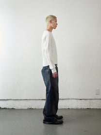 WAFFLE THERMAL LONG SLEEVE T‑SHIRT