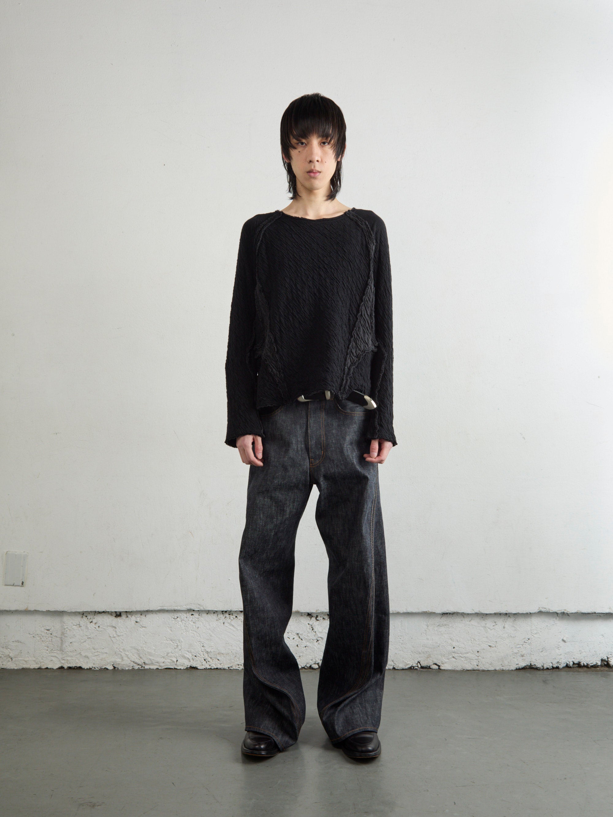 3D TWISTED WIDE LEG JEANS – NVRFRGT