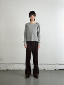 WAFFLE THERMAL LONG SLEEVE T‑SHIRT