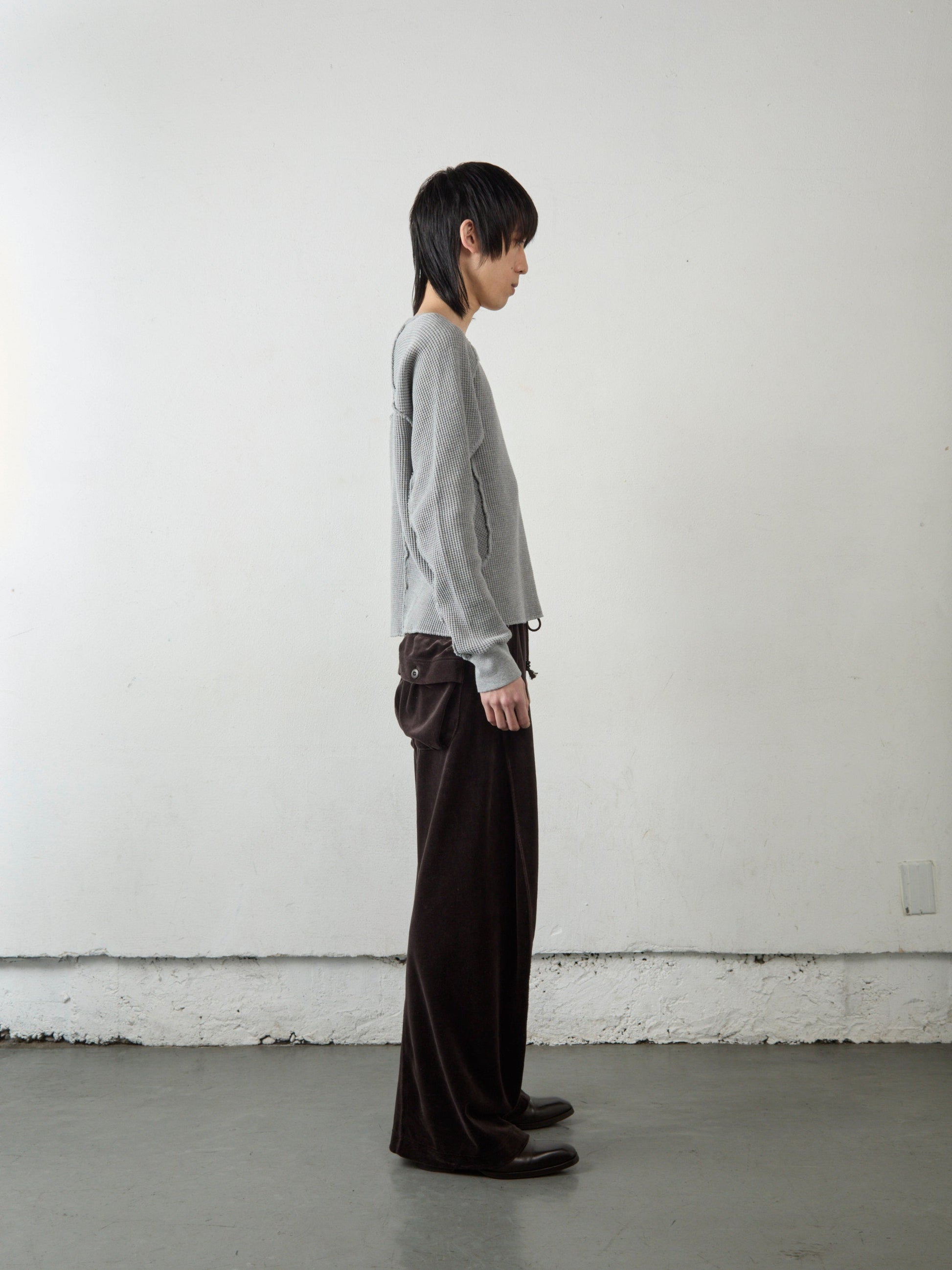 WAFFLE THERMAL LONG SLEEVE T‑SHIRT