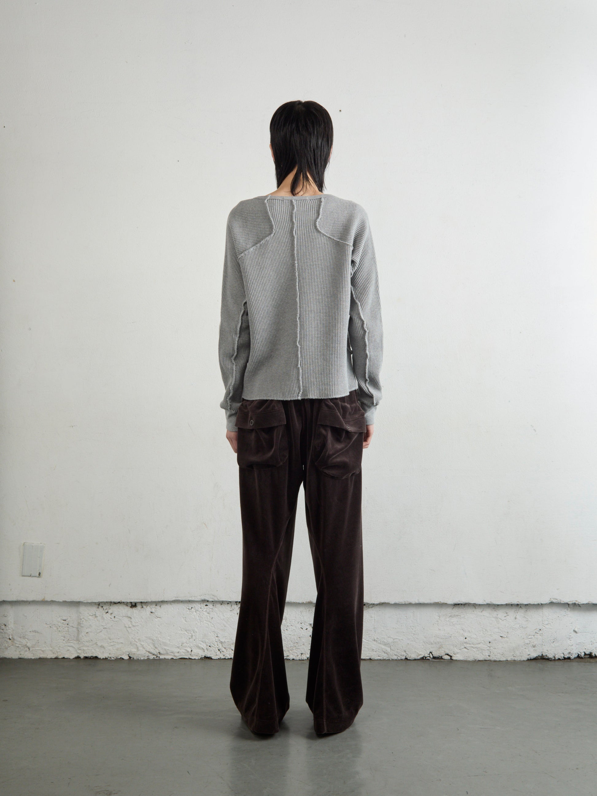 WAFFLE THERMAL LONG SLEEVE T‑SHIRT