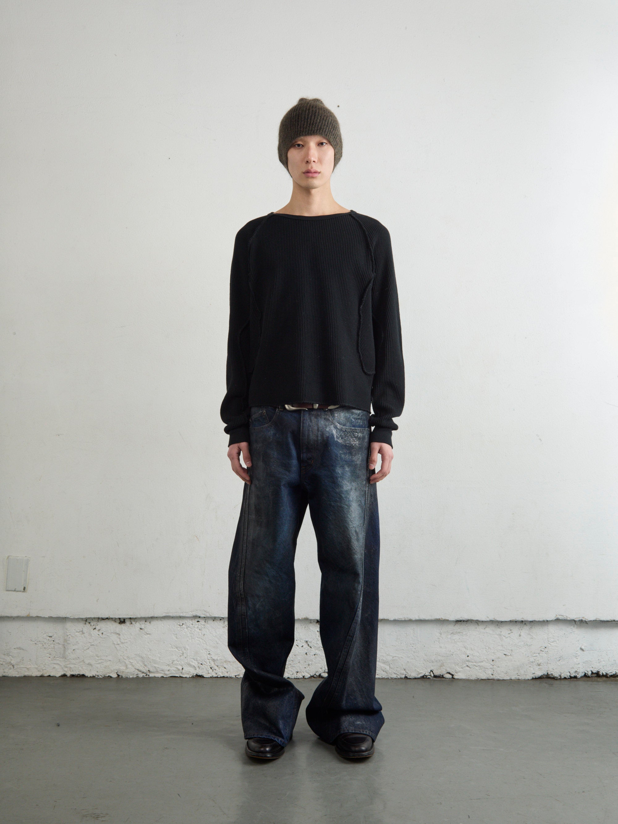 WAFFLE THERMAL LONG SLEEVE T‑SHIRT – NVRFRGT