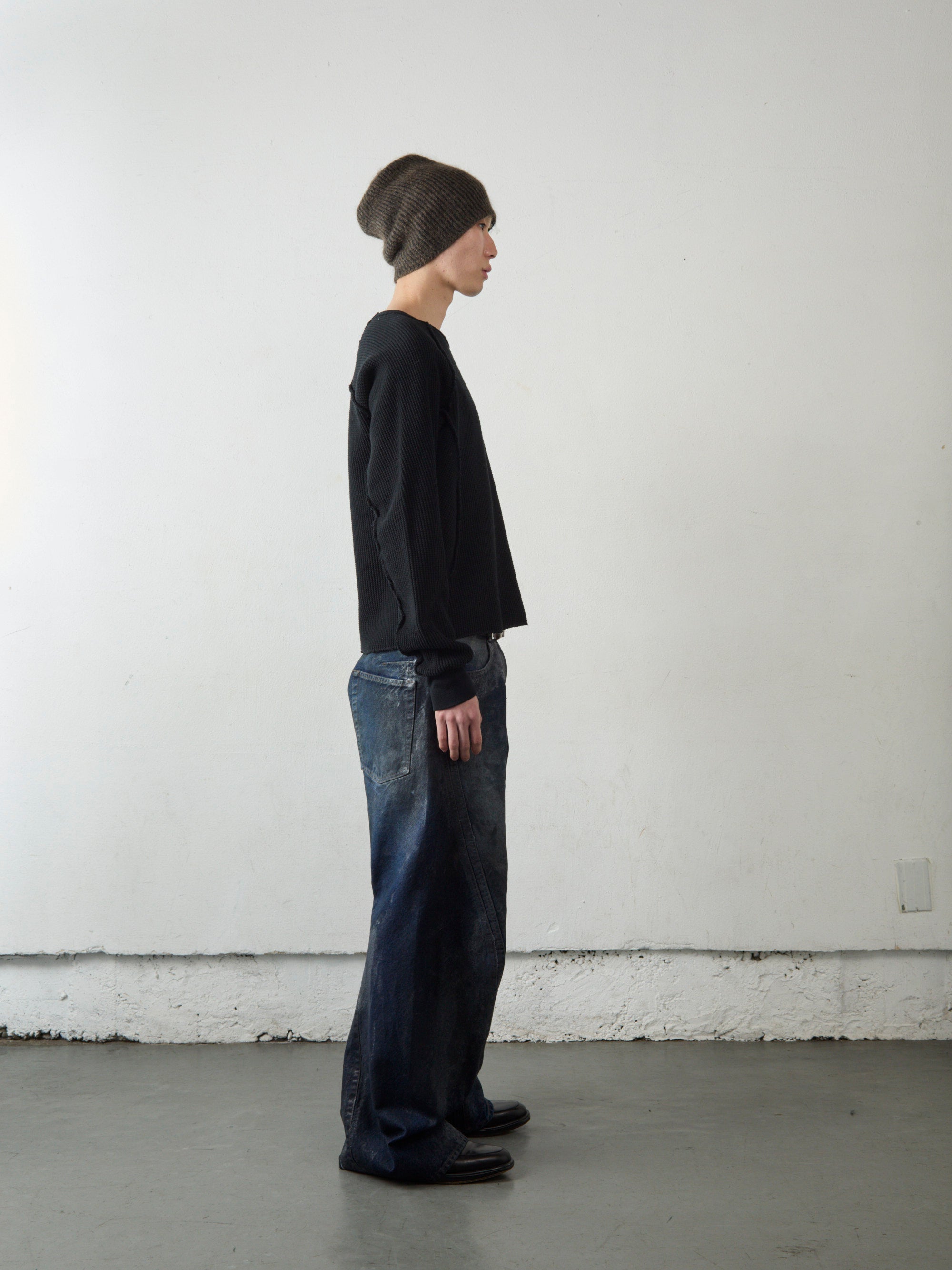 WAFFLE THERMAL LONG SLEEVE T‑SHIRT – NVRFRGT
