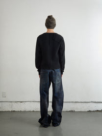 WAFFLE THERMAL LONG SLEEVE T‑SHIRT