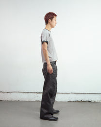 GLITTER TWILL 3D TWISTED WIDE LEG 5P PANTS