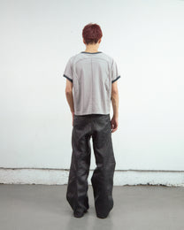 GLITTER TWILL 3D TWISTED WIDE LEG 5P PANTS