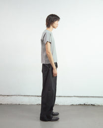 PANELLED V-NECK HALF SLEEVE T-SHIRT