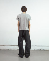 PANELLED V-NECK HALF SLEEVE T-SHIRT