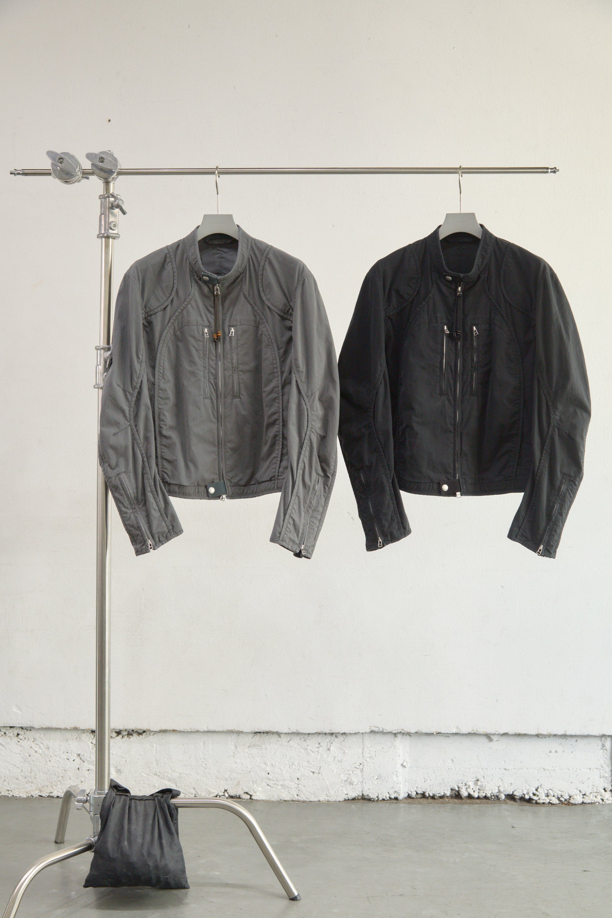 PANELLED MOTOR CYCLE JACKET