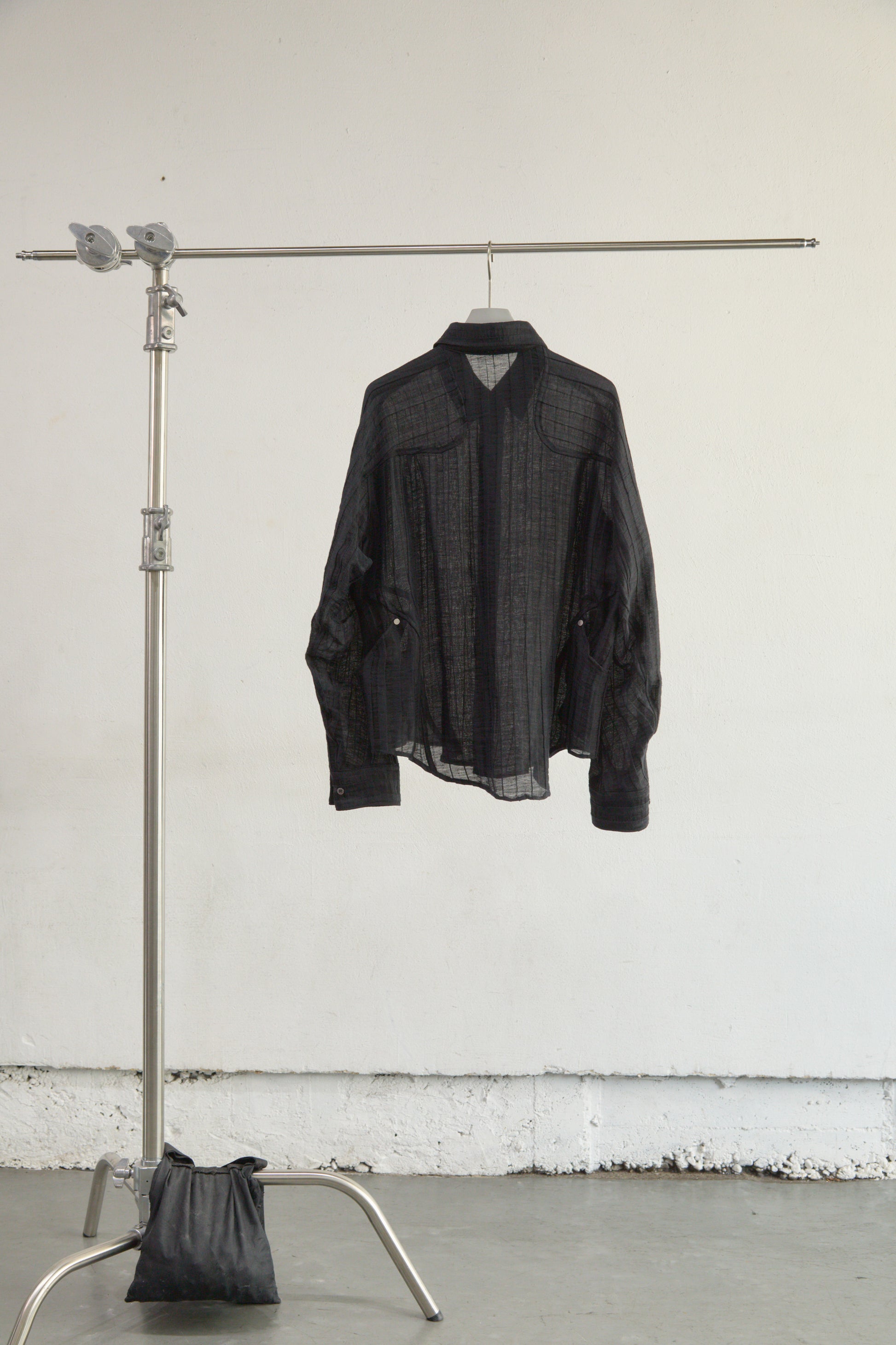 SEMI SHEER LONG SLEEVE SHIRT