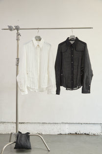 SEMI SHEER LONG SLEEVE SHIRT