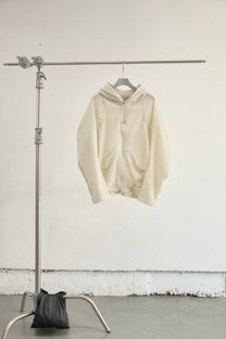 SEMI SHEER FULL ZIP UP HOODIE