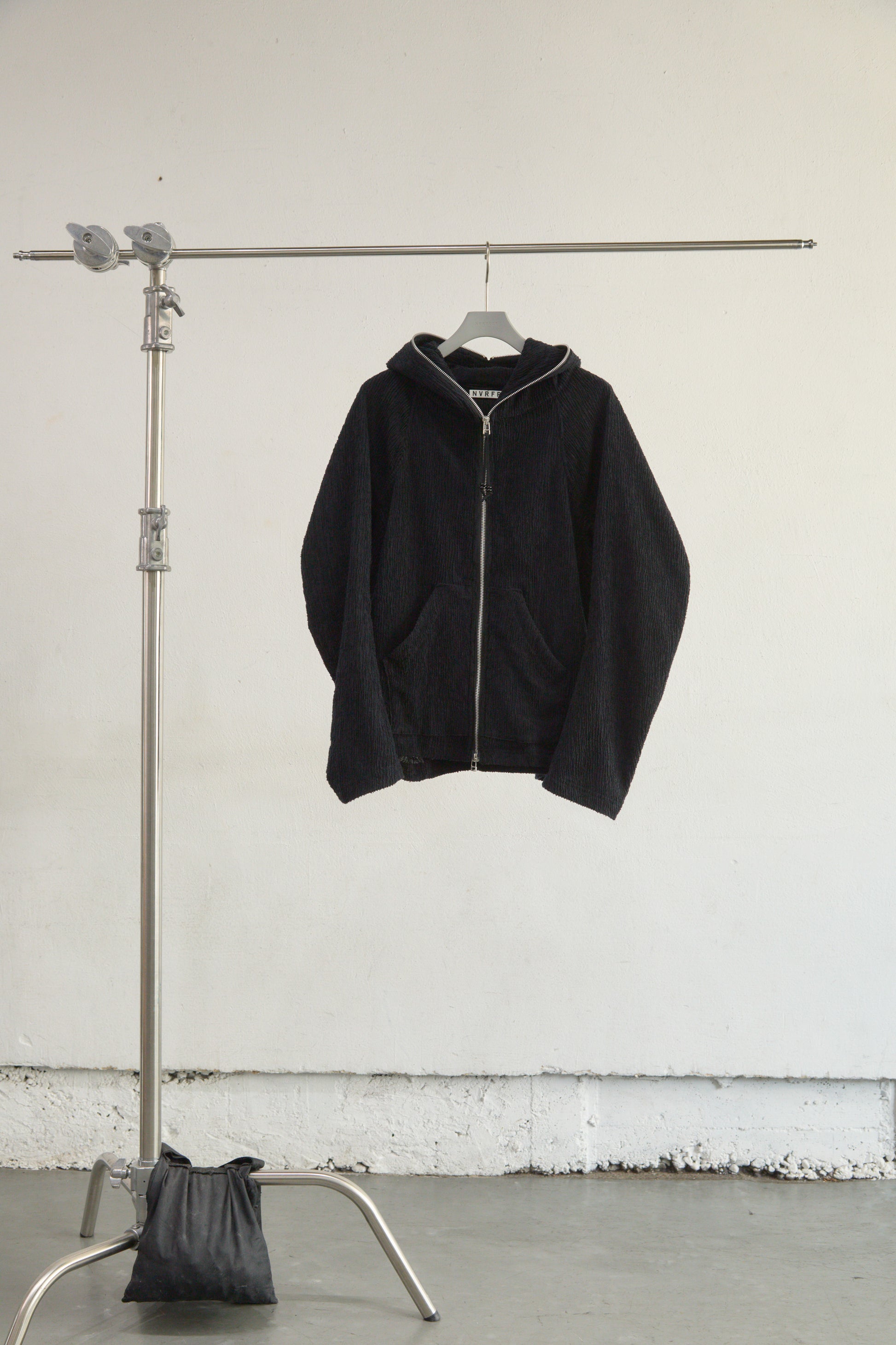 SEMI SHEER FULL ZIP UP HOODIE