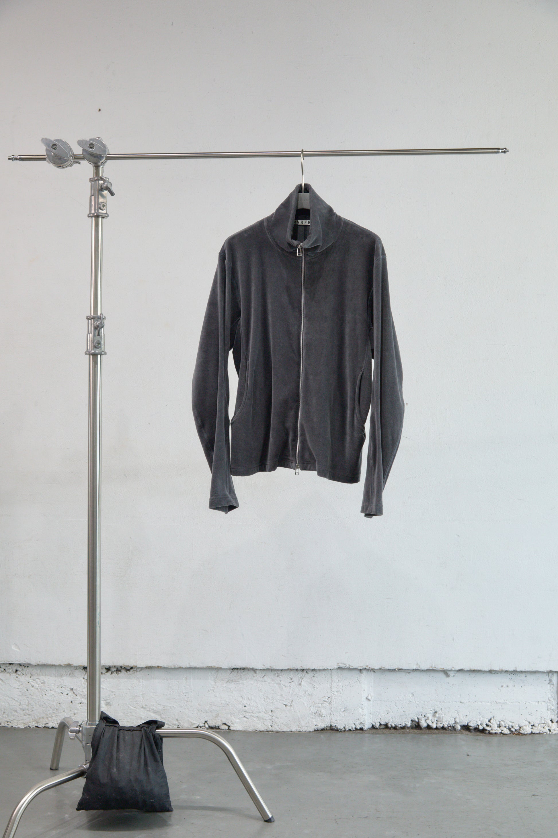 VELOUR ZIP UP TRACK TOP