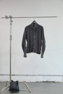 VELOUR ZIP UP TRACK TOP