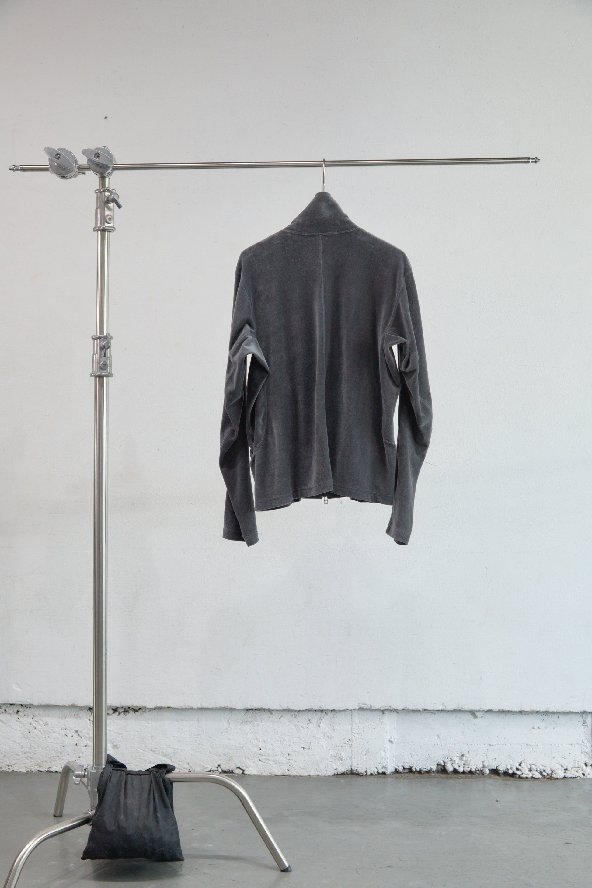 VELOUR ZIP UP TRACK TOP