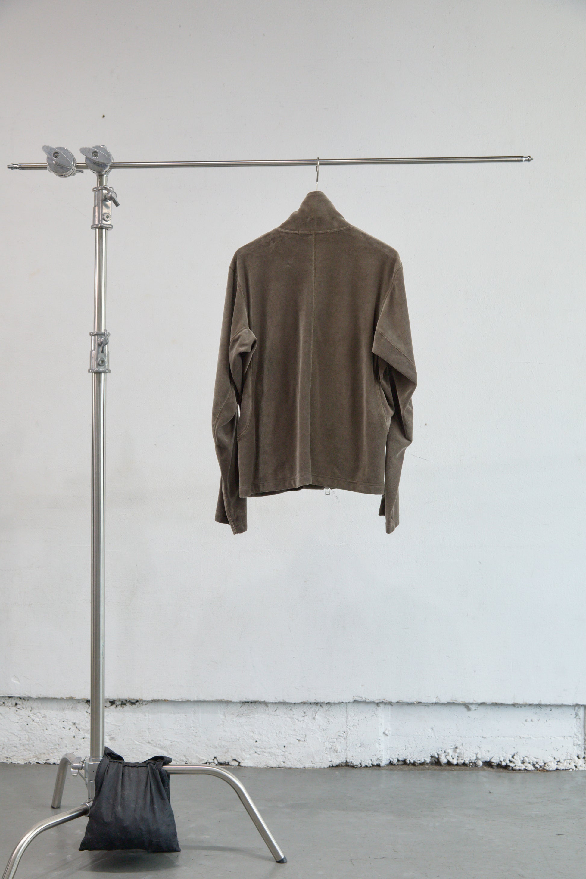 VELOUR ZIP UP TRACK TOP