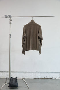 VELOUR ZIP UP TRACK TOP