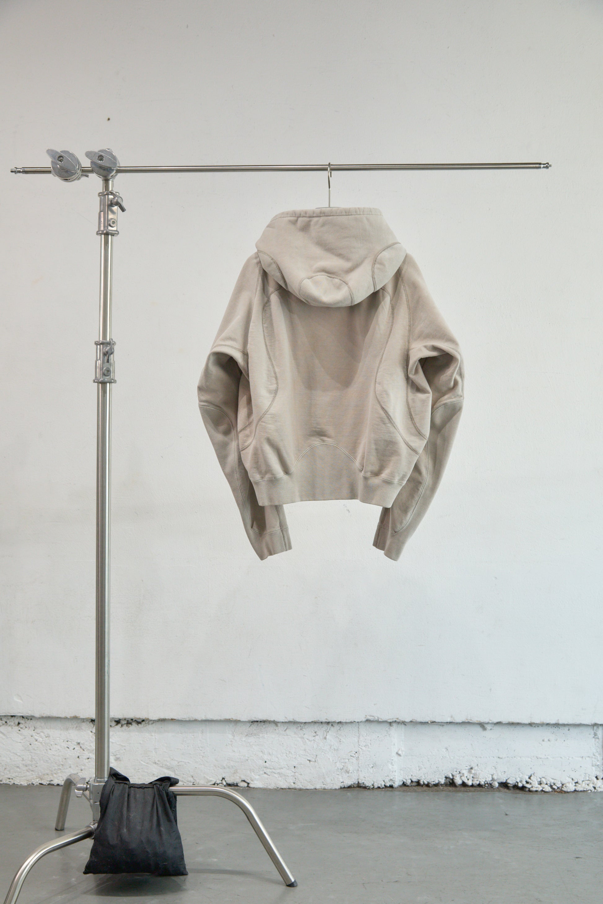 PANELED ZIP UP HOODIE