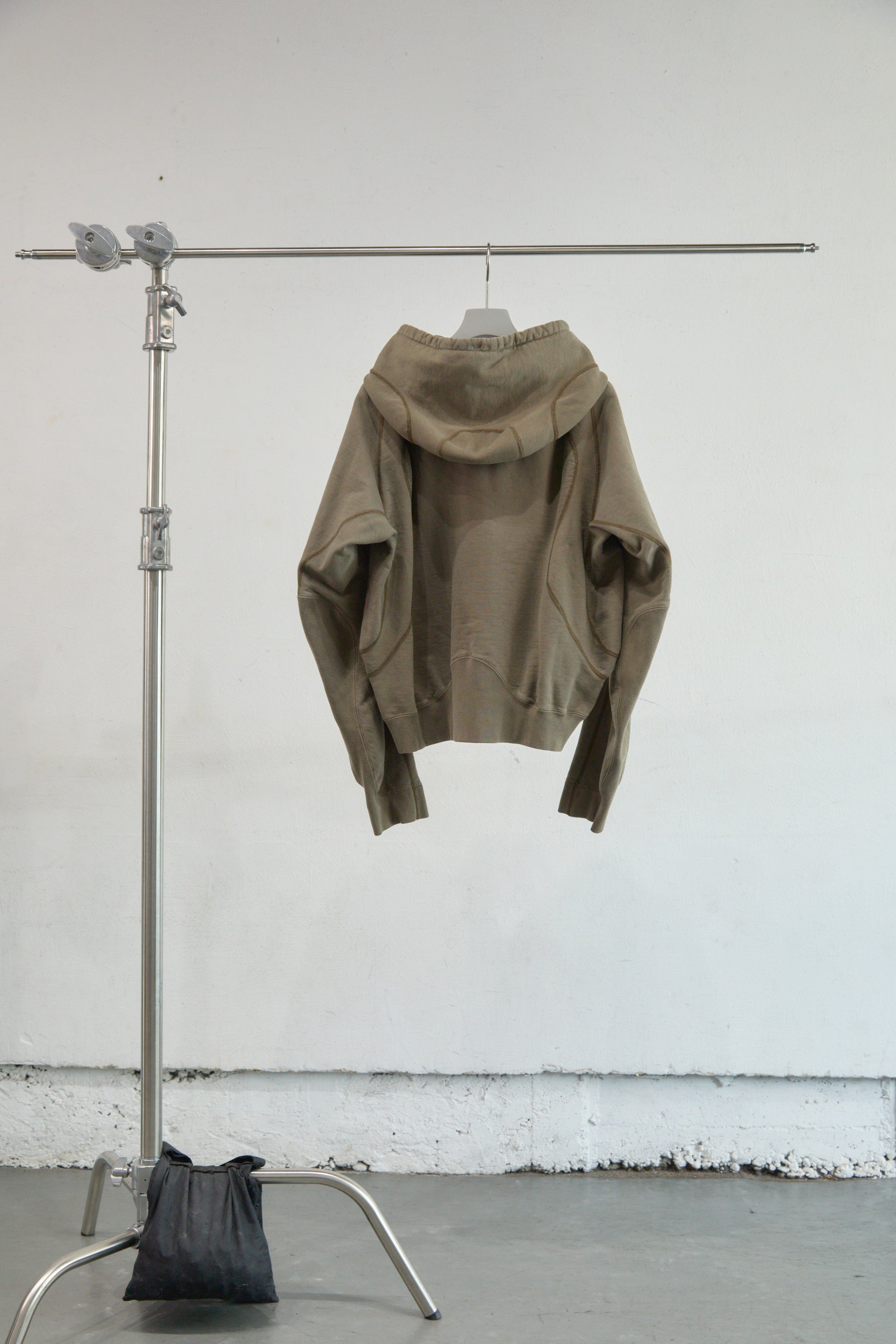 PANELED ZIP UP HOODIE