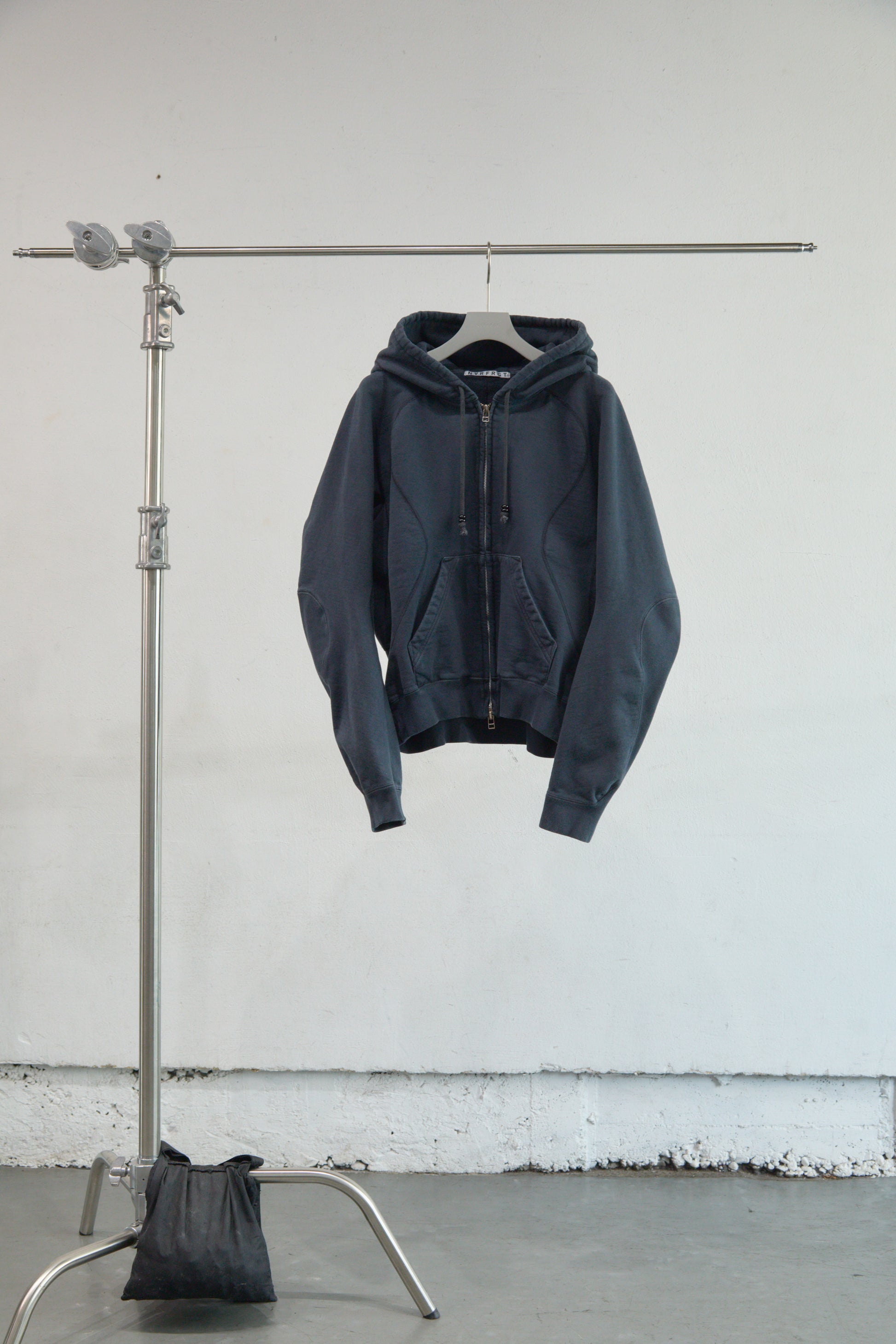 PANELED ZIP UP HOODIE