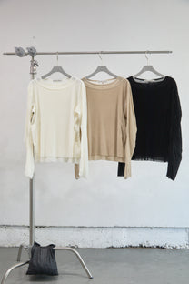 DOUBLE LAYERED LONG SLEEVE T-SHIRT