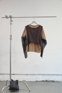 PANELLED MULTI LAYERD T-SHIRT