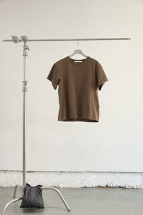 PANELLED V-NECK HALF SLEEVE T-SHIRT