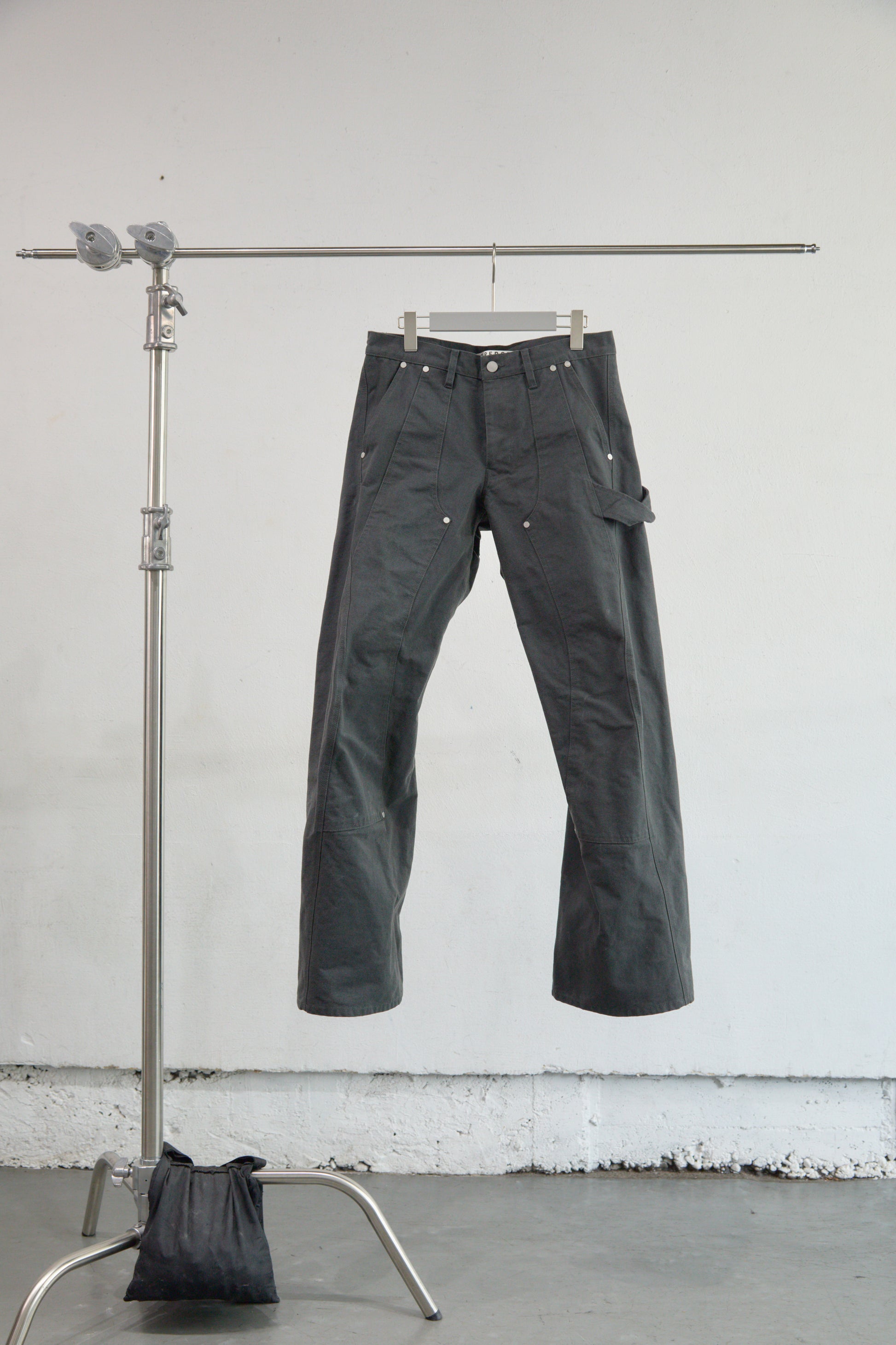 CURVED LEG DOUBLE KNEE WORK PANTS