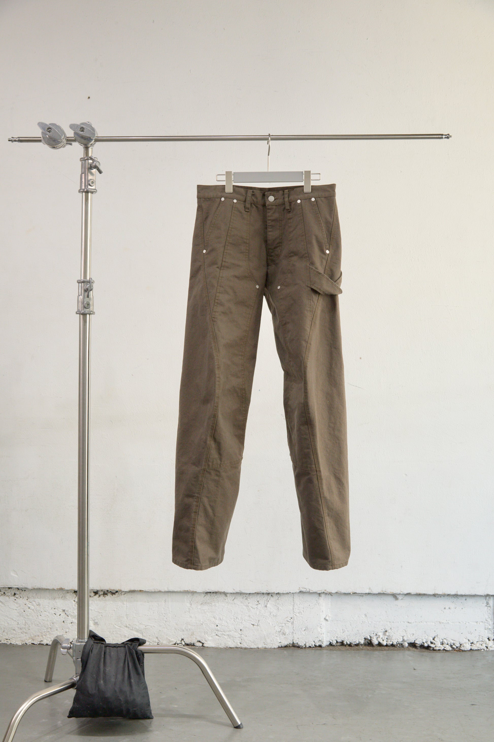 CURVED LEG DOUBLE KNEE WORK PANTS