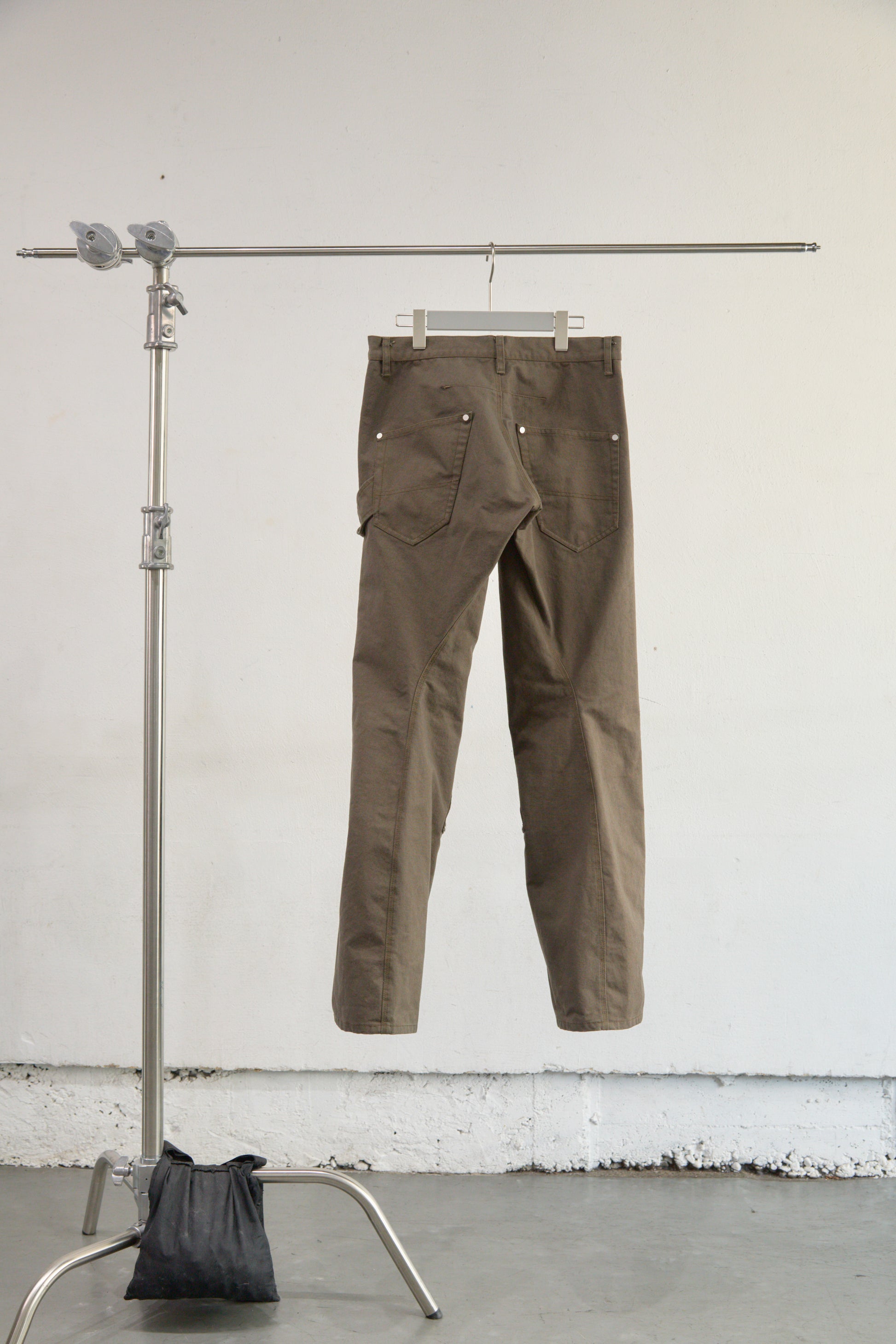 CURVED LEG DOUBLE KNEE WORK PANTS