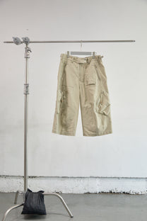 3D TWISTED PARACHUTE CARGO SHORTS