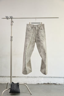 3D TWISTED WIDE LEG JEANS