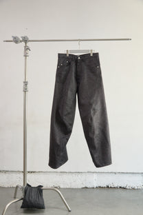 GLITTER TWILL 3D TWISTED WIDE LEG 5P PANTS