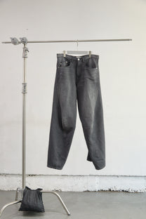 GLITTER TWILL 3D TWISTED WIDE LEG 5P PANTS