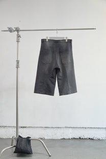 GLITTER TWILL 3D TWISTED JORTS