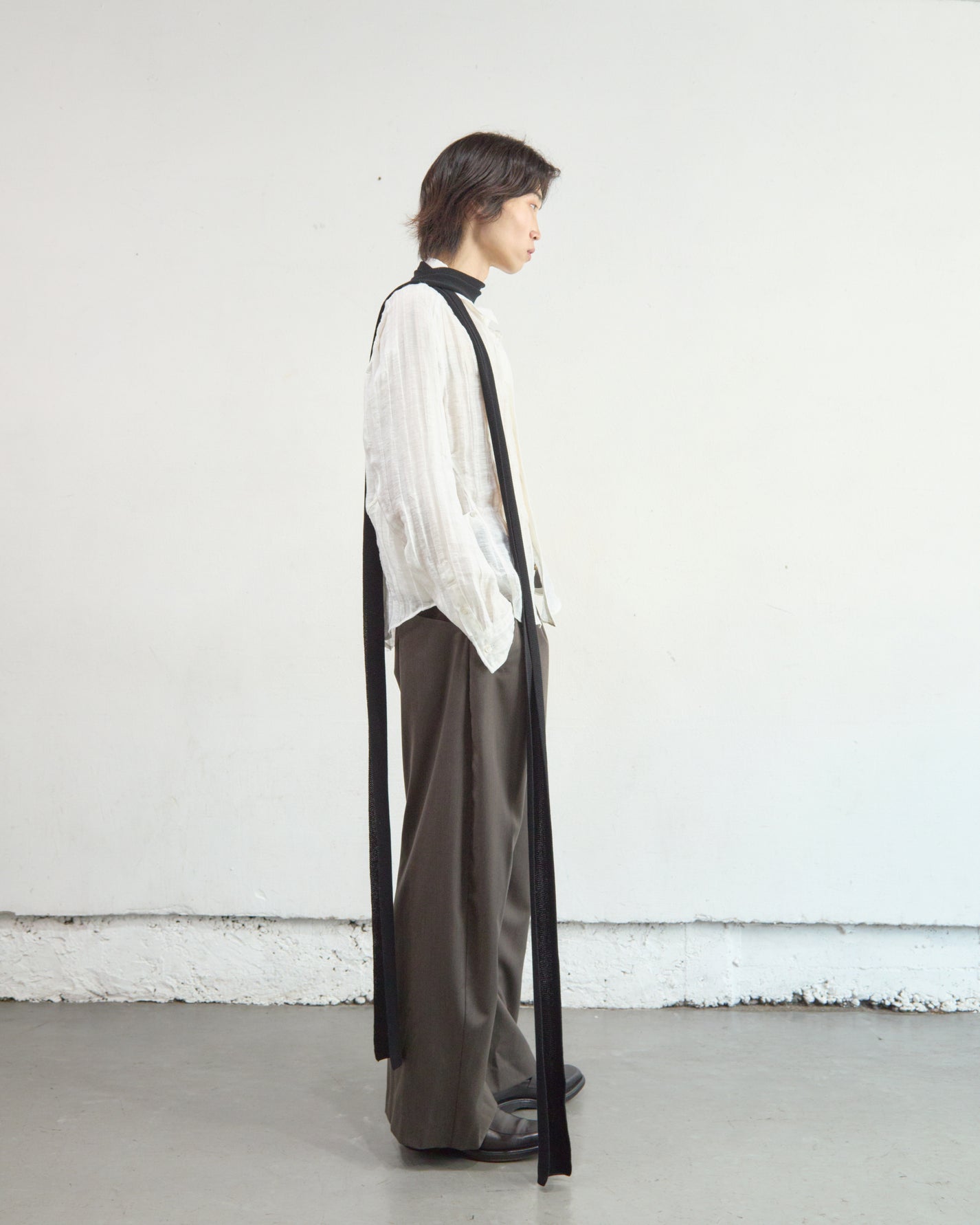 SEMI SHEER LONG SLEEVE SHIRT