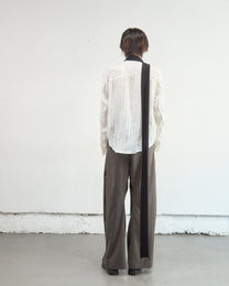 SEMI SHEER LONG SLEEVE SHIRT