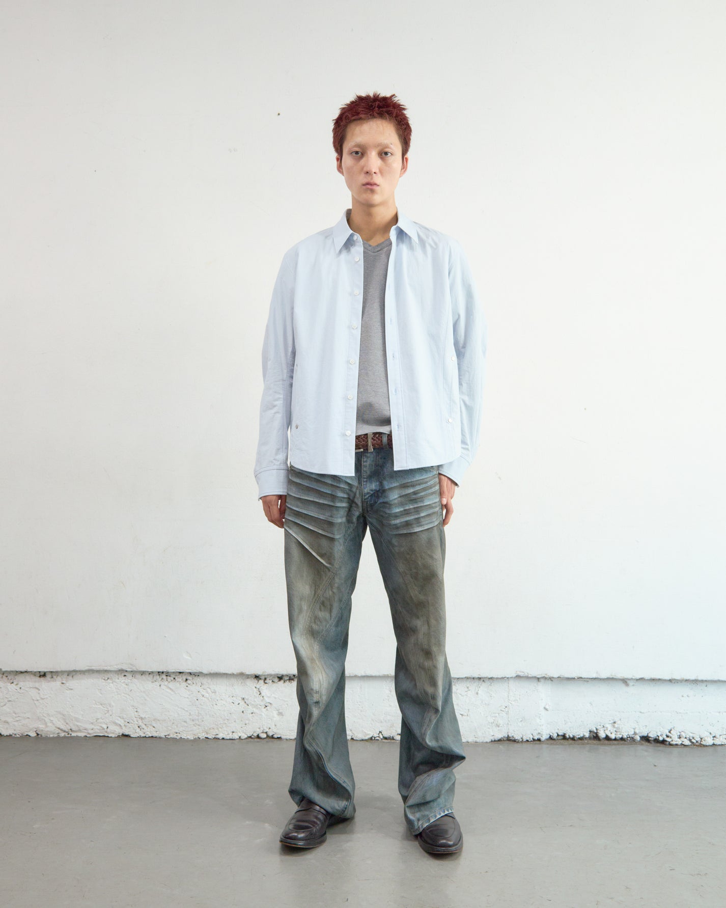 PANELLED LONG SLEEVE SHIRT