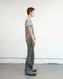 PANELLED V-NECK HALF SLEEVE T-SHIRT