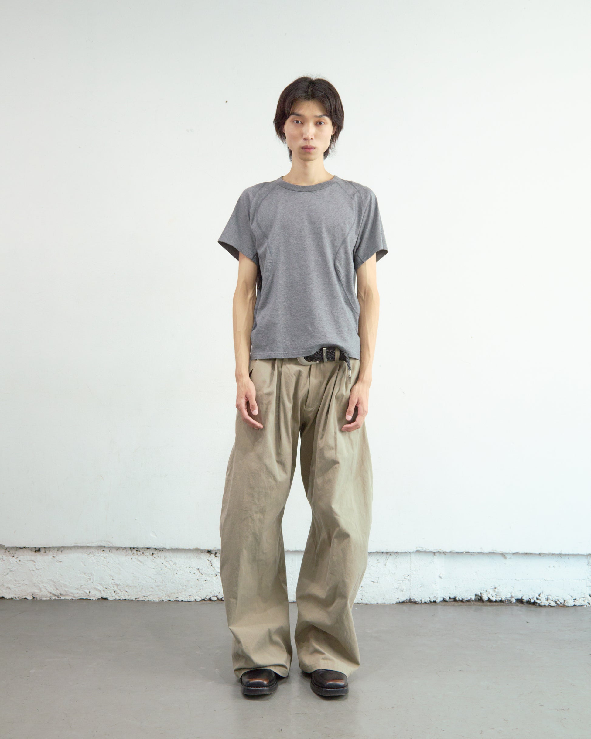 PANELLED HALF SLEEVE T-SHIRT