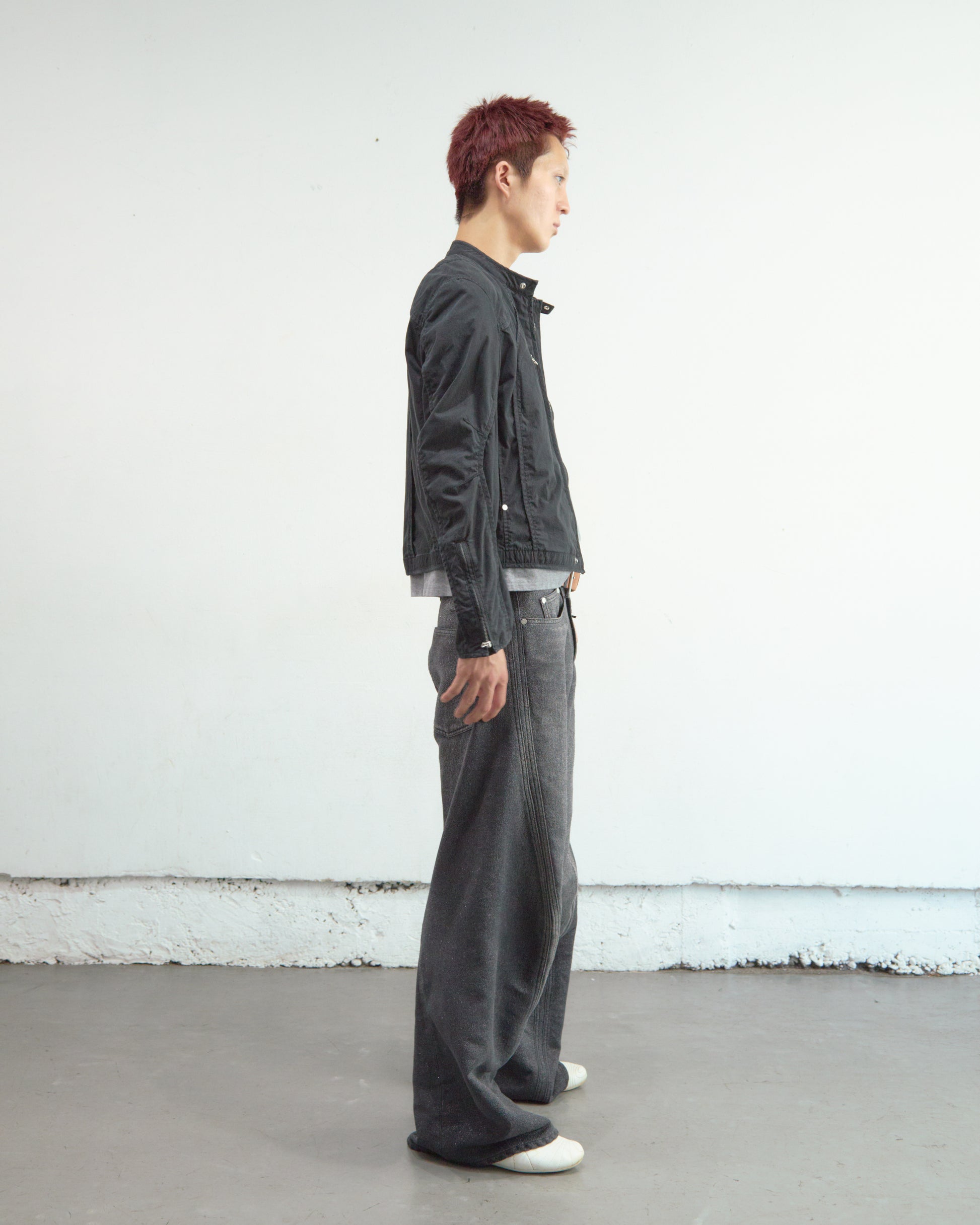 GLITTER TWILL 3D TWISTED WIDE LEG 5P PANTS